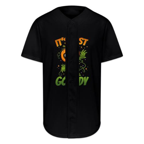 Cute Pumpkin Monster “It’s Just Gourdy” Funny - Full Button Jersey