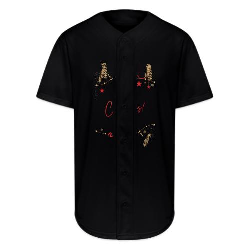 Merry Christmas Typography Design - Full Button Jersey