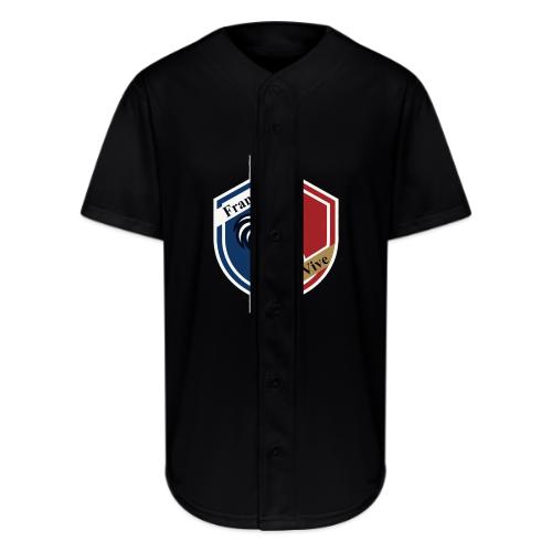 France Rooster T-Shirt, Bleu-Blanc-Rouge gift - Full Button Jersey