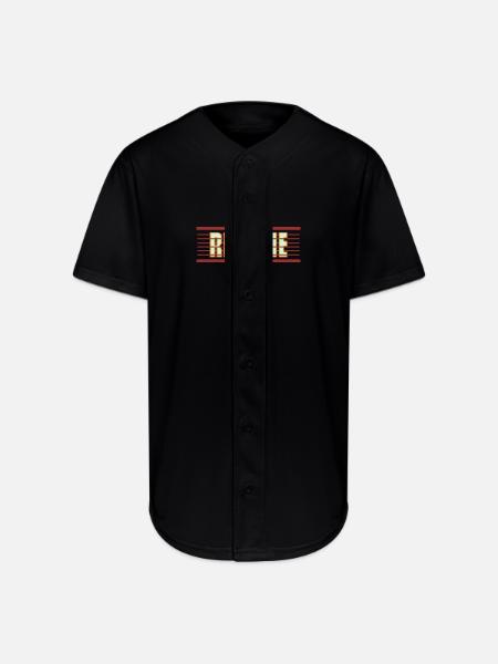 Redline Retro Neon - Full Button Jersey - black