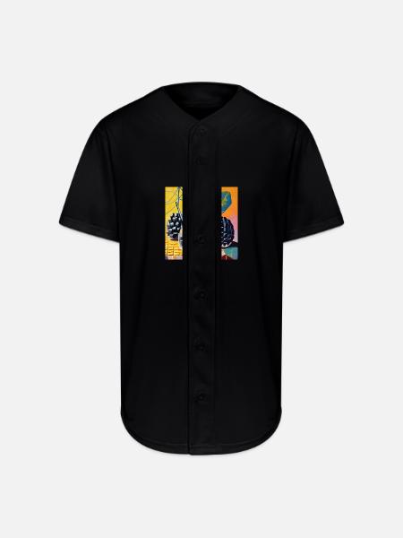 So fruity - Full Button Jersey - black