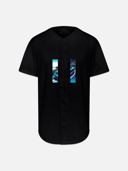 Coastal RX-7 - Full Button Jersey - black