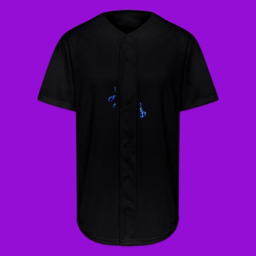 Blue Alien Crouch - Full Button Jersey