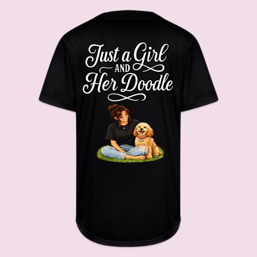 Just a Girl and Her Doodle | Dog Mom Design - Full Button Jersey