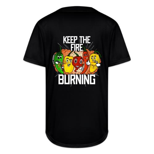 keep the fire burning - Full Button Jersey