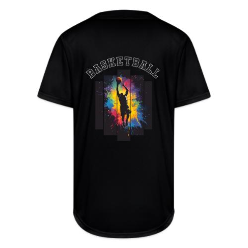 Basketball Slam Dunk Splash Design - Full Button Jersey