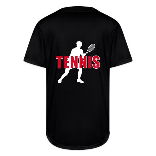 Red Court Tennis - Full Button Jersey