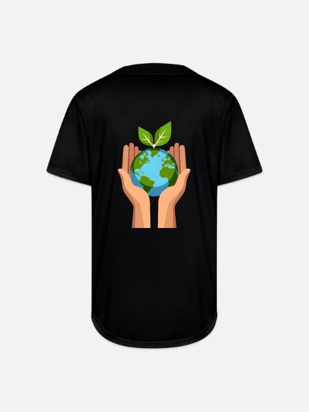 Eco Hands - Full Button Jersey - black
