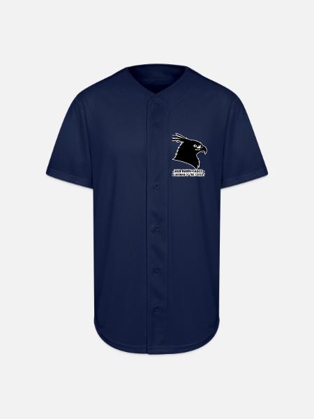 Java Hawk-Eagle: Forest Guardian - Full Button Jersey - navy