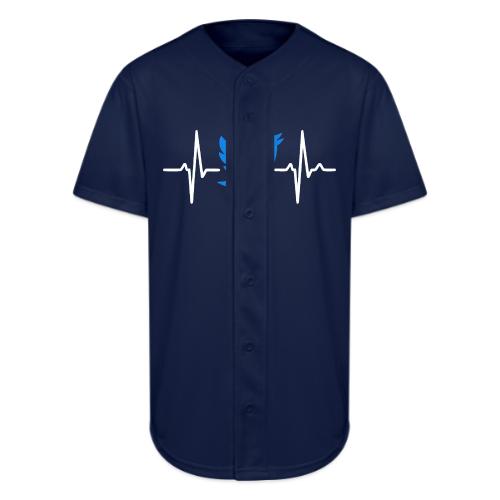 Social Media Heartbeat Blue Bird Graphic - Full Button Jersey