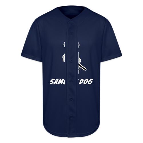 Samurai Maltese Katana Warrior Dog Tee - Full Button Jersey