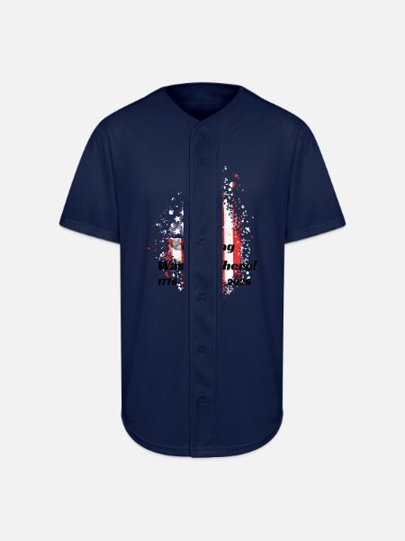 Our Flag Was Still There! - Full Button Jersey - navy