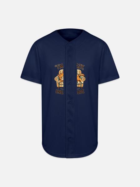 Lazy_Cat - Full Button Jersey - navy