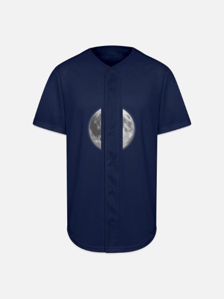 Lune - Chemise de baseball en jersey - marine
