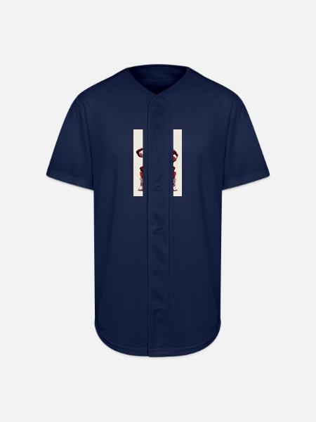 Gothic Matryoshka Queen - Full Button Jersey - navy