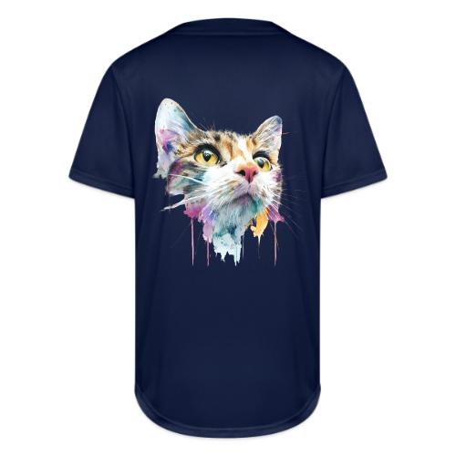 Chromatic Cat Splash - Full Button Jersey
