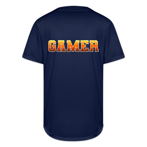 Gamer Varsity Gradient Design for Apparel - Full Button Jersey