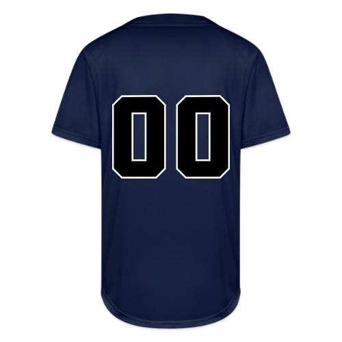 Varsity 00 Athletic Number Design - Full Button Jersey