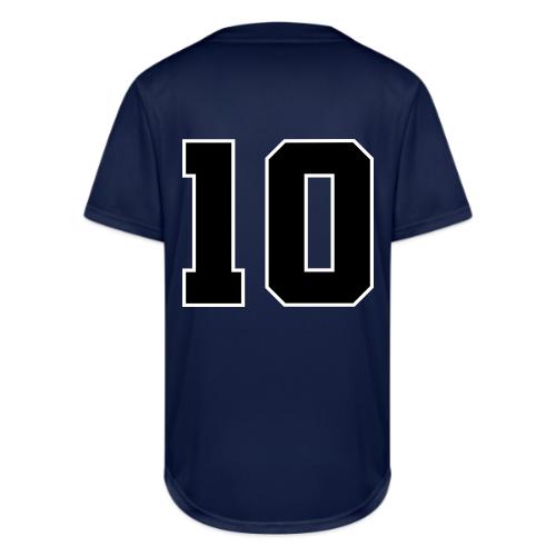 Varsity Number 10 Athletic Design - Full Button Jersey