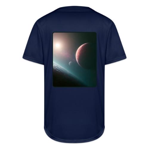 Deep Space Planet Horizon Art - Full Button Jersey
