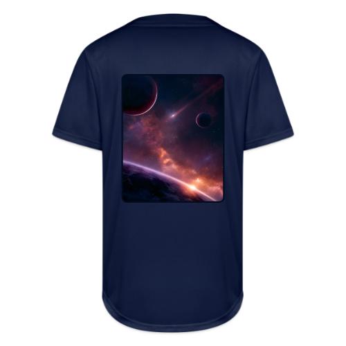 Cosmic Sunset Nebula Space Art - Full Button Jersey