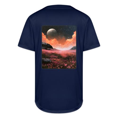 Moonlit Fantasy Flower Landscape - Full Button Jersey