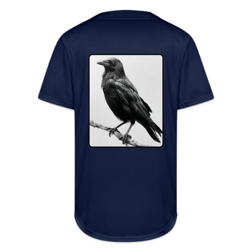 Raven Black and White Art Design - Full Button Jersey