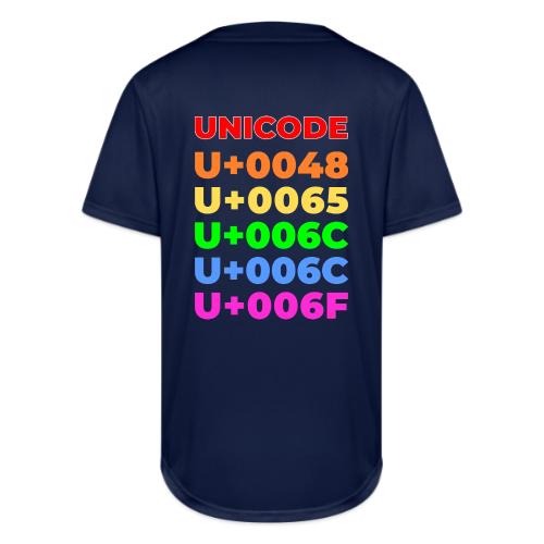 Hello, in unicode - Full Button Jersey