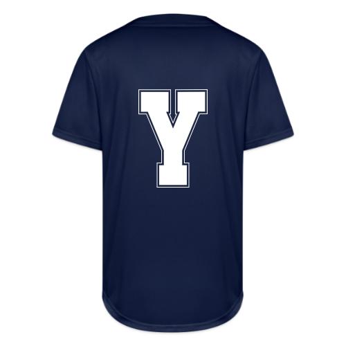 White Letter Y – Varsity Alphabet Monogram - Full Button Jersey