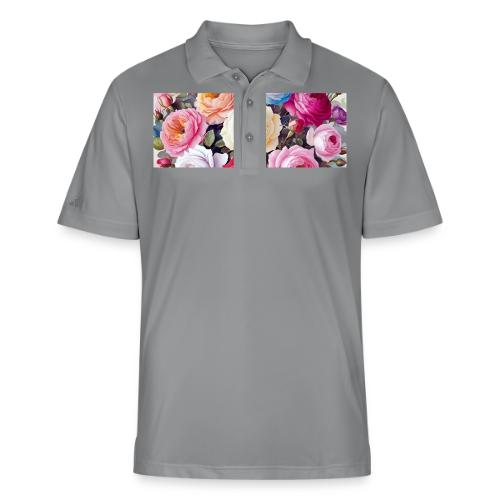 beautiful flowers floral design, wellness, nature - Adidas Performance Polo