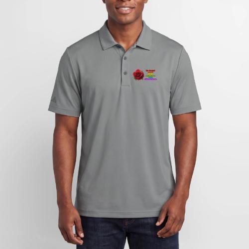 Thank You Educator: Pink and Rainbow Message - Adidas Performance Polo