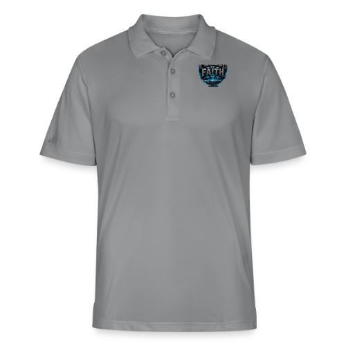 Forged By Faith Cyan Design - Adidas Performance Polo