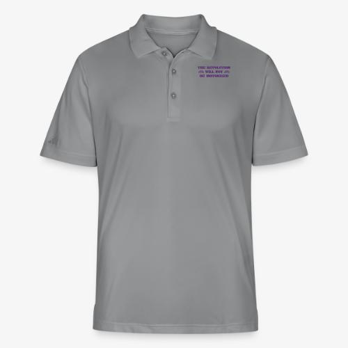 The Revolution Will Not Be Motorized - Adidas Performance Polo