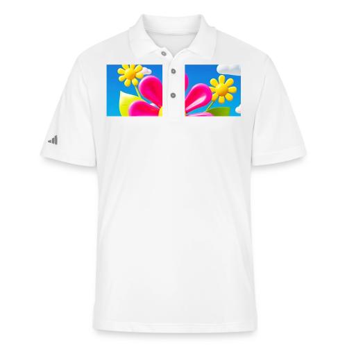 Pink Floral Peace | Sky & Nature Design - Adidas Performance Polo