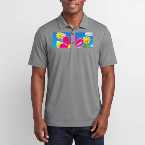 Pink Floral Peace | Sky & Nature Design - Adidas Performance Polo