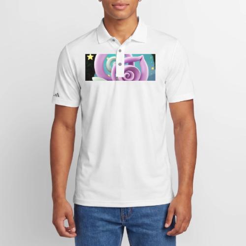 Lila Bloom | Double Floral Eco-Inspired Art - Adidas Performance Polo
