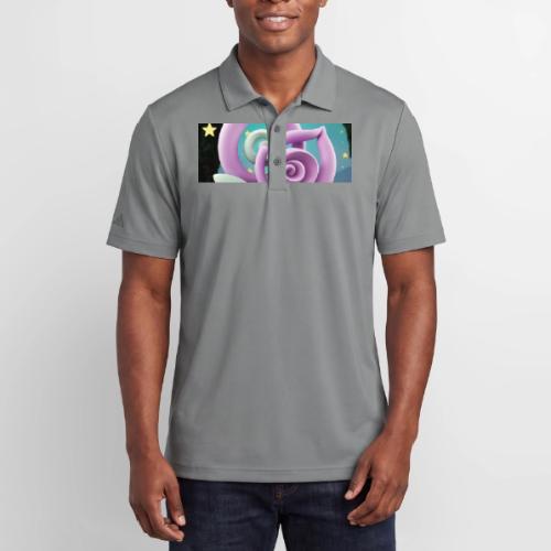 Lila Bloom | Double Floral Eco-Inspired Art - Adidas Performance Polo