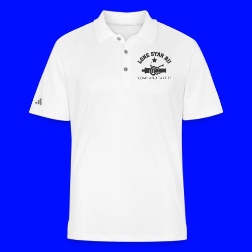 Lone Star BJJ - Come and Take It - Black and Red - Adidas Performance Polo