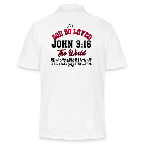 John 3:16 For God So Loved The World - Adidas Performance Polo