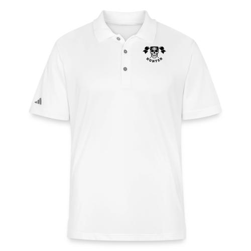 PIN HUNTER - Pro Golf Gift Tee - Skull & Flag - Adidas Performance Polo