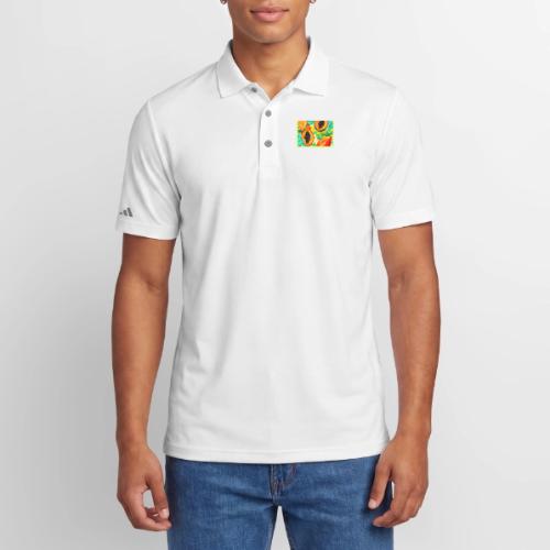 Tropical Papaya Pop Art - Adidas Performance Polo