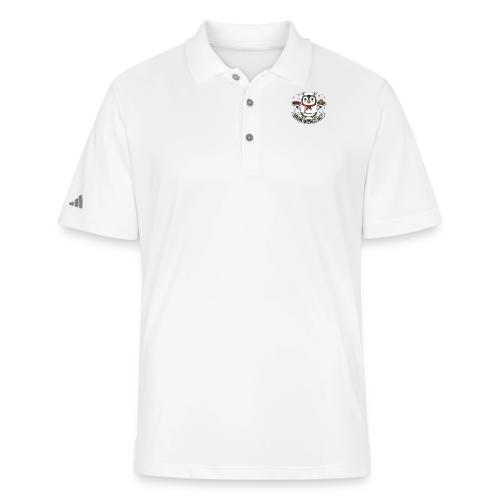 cute Penguin Chef-Funny Cartoon Daily Happiness - Adidas Performance Polo