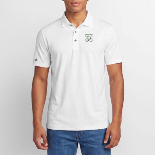 ride like you stole it - bicycle - Adidas Performance Polo