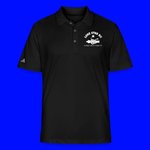 Lone Star BJJ - Come and Take It - White and Red - Adidas Performance Polo