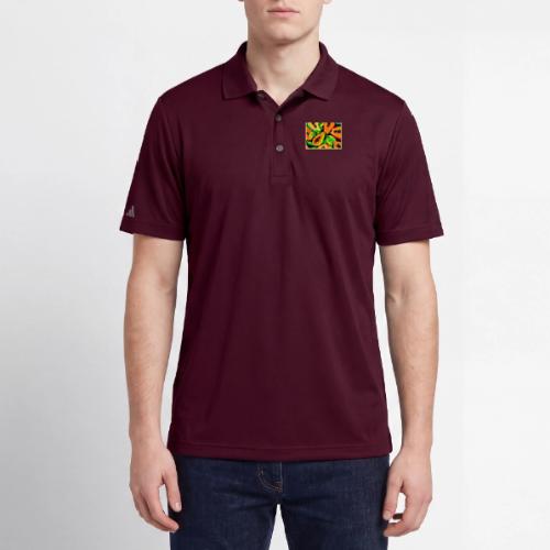 Tropical Papaya Paradise - Adidas Performance Polo