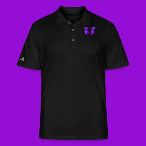 Neon Purple Butterfly - Adidas Performance Polo