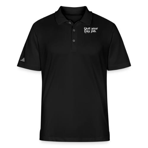 QuiteYourDayJOb simple white - Adidas Performance Polo