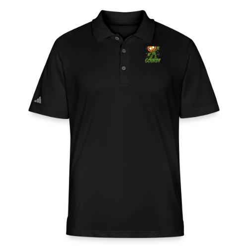 Cute Pumpkin Monster “It’s Just Gourdy” Funny - Adidas Performance Polo