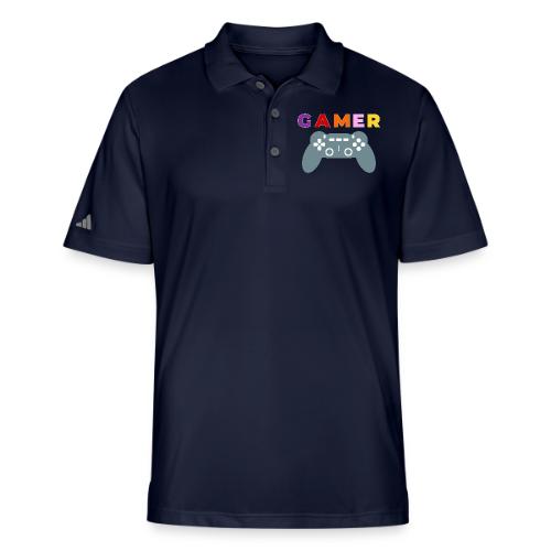 Colorful Gamer Controller Graphic - Adidas Performance Polo