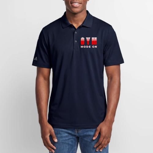 Gym Mode On Fitness Typography Design - Adidas Performance Polo